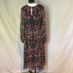 Boden Multicolor Long Sleeve Dress